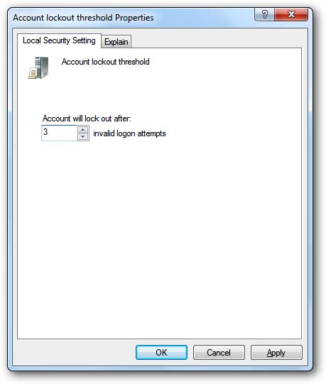 Local Security Setting