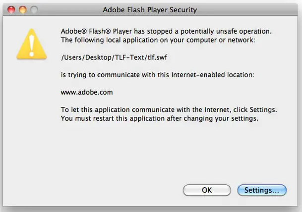 Adobe Flash Player Security