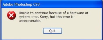 adobe photoshop cs3 install error adobe photoshop cs3 install error