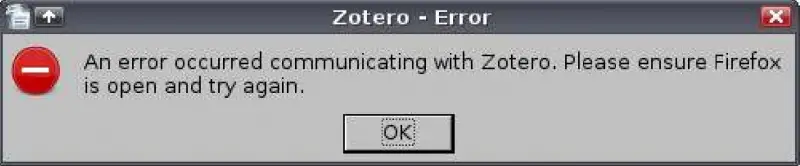 ErrorZoteroOpenoffice