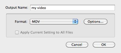 Convert to MOV format