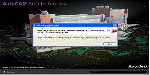 Installation Error in Autodesk 2012