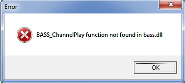 Bass_ChannelPlay function not found in bass.dll Plant VS Zoombies