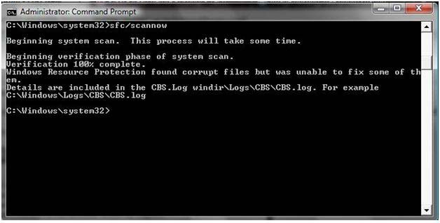 Syatem Scan Command Prompt