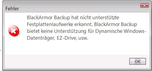 BlackArmor NAS 110 error