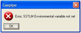 Error. SSTLM Environment variable not set