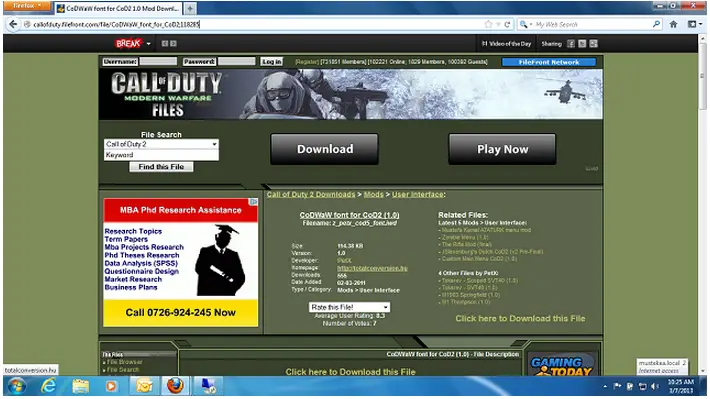 Download PC game Call of Duty
