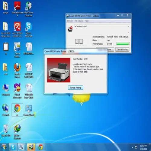 canon mp250 scanner driver server