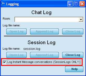 Log Instant Message conversations