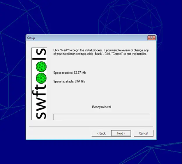 SWFtolls Setup wizard