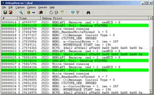 DebugView commanding free tool