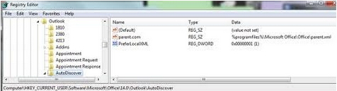Dialog box for Microsoft Exchange will pop-up