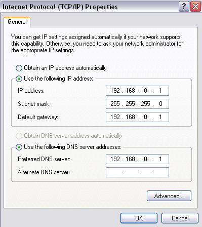 configure each laptop’s IP address