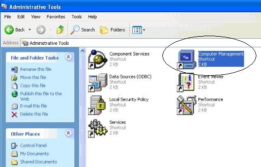 double click computer management > in computer management click the disk management.