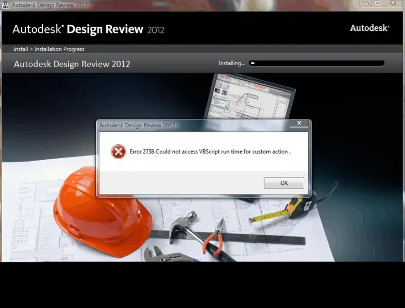 Autodesk Design Review 2012 Error 2738