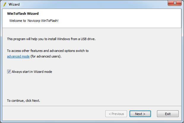 WinToFlash Wizard