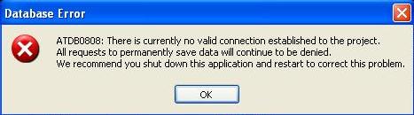 Database error