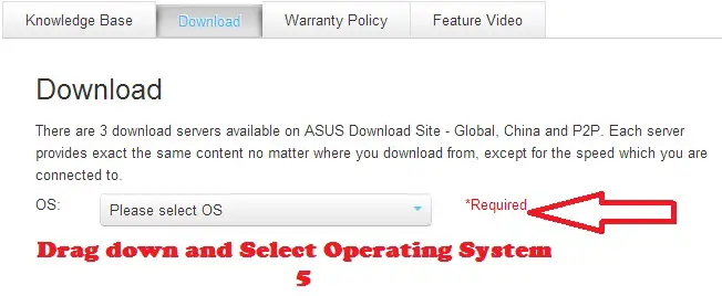 Asus Download Site