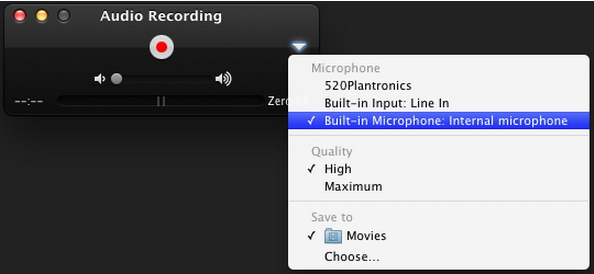 MacBook is by accessing QuickTime player