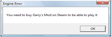 Engine Error You need to buy Garry's Mod on Stream to be able to play it