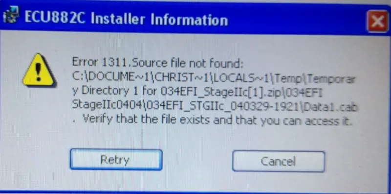 ECU882C Installer Information