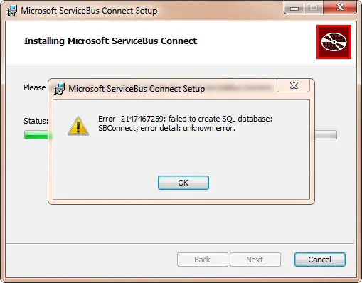 Installing microsoft Service Conect