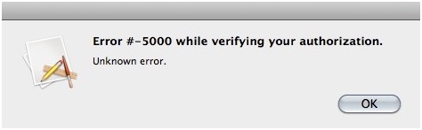 error message 5000
