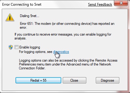 Fix 1: - Error 651 Modem PPPoE Broadband Internet Connection