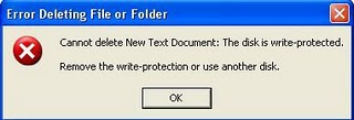 error deleting floder