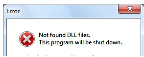 Error Not found DLL files