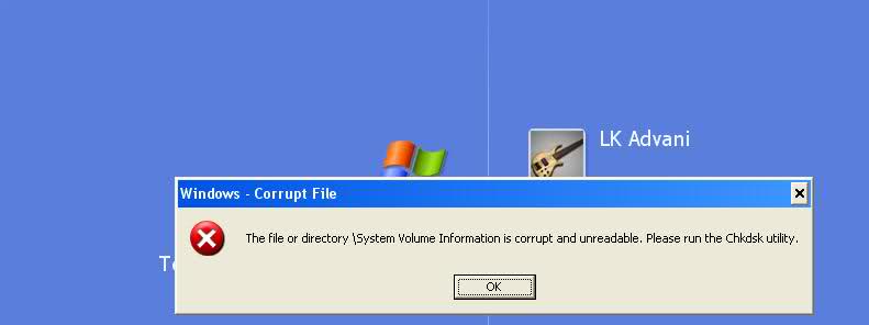 Windows - Corrupt File Error Display - Techyv.com