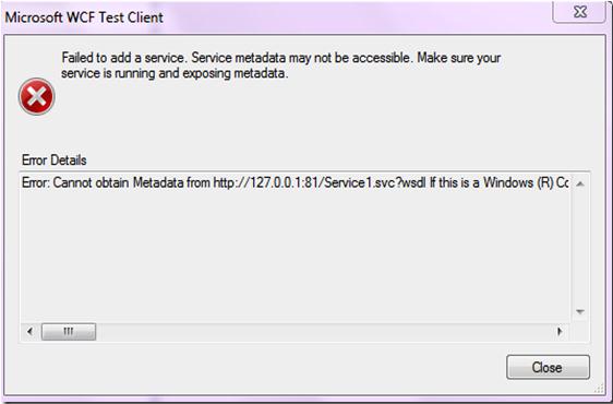 error de wcf me resulta difícil obtener metadatos de