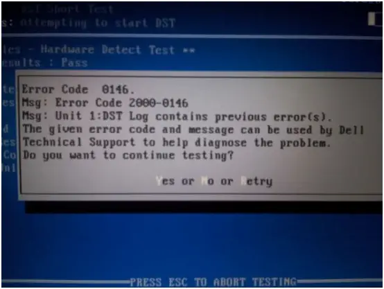 Dell Error Discount Code 0146