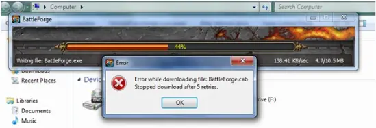 Stopped Download after 5 retries