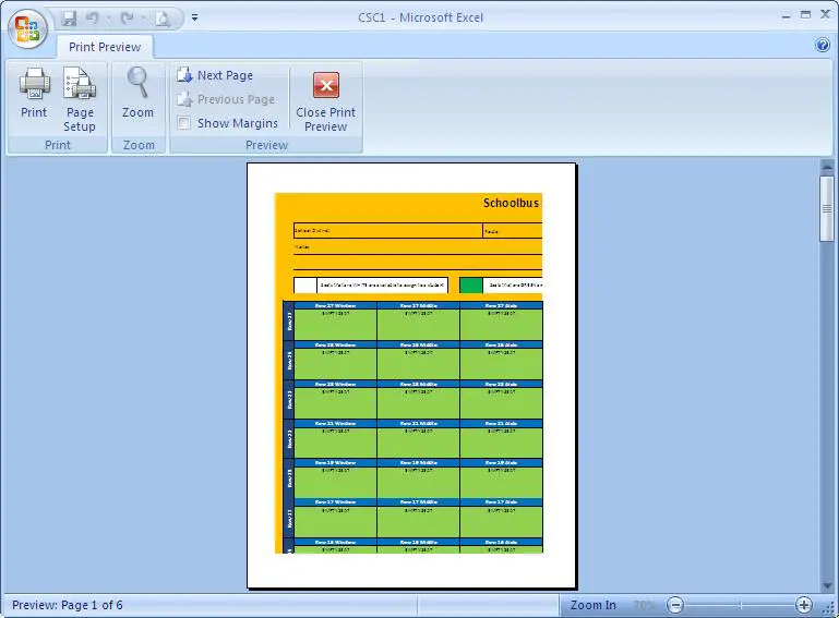 MS-Excel-print preview