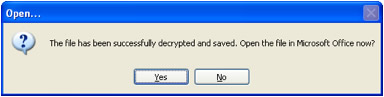 Decrypted and Saved Open Office Document