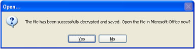 Decrypted and Saved Open Office Document