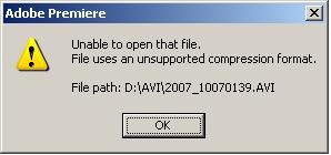 Unable to open that file.