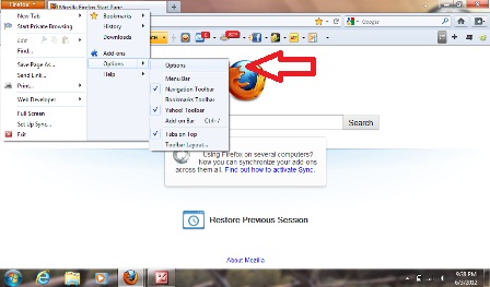 Firefox options