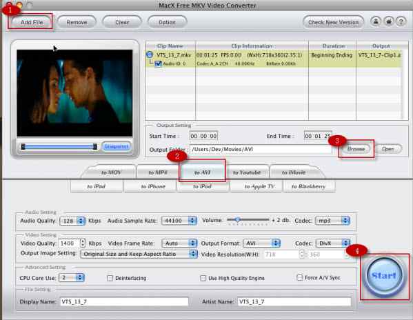 Macx free video converter