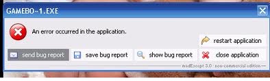 GAMEBO~1.EXE An error occurred in the application