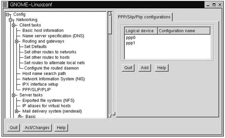 open the CONFIG box then the NETWORKING box and then the CLIENT TASKS box. There will be a section called PPP/SLIP/PLIP