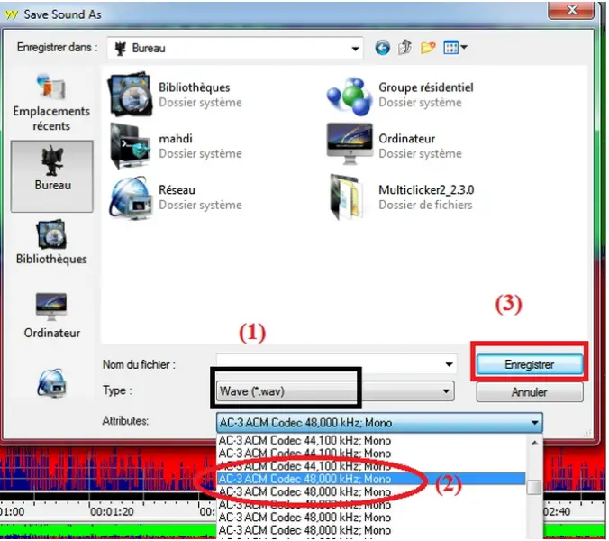 Save as Wav Ac3 channel format