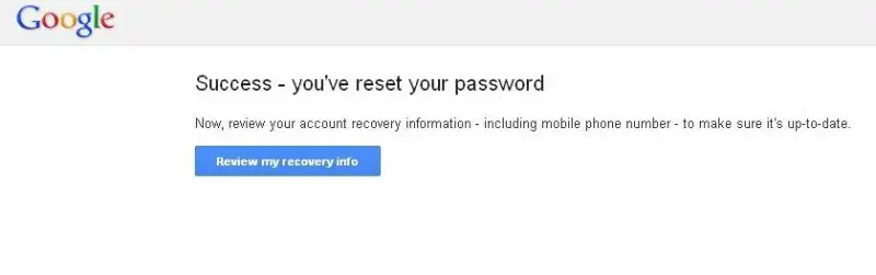 Reset Password