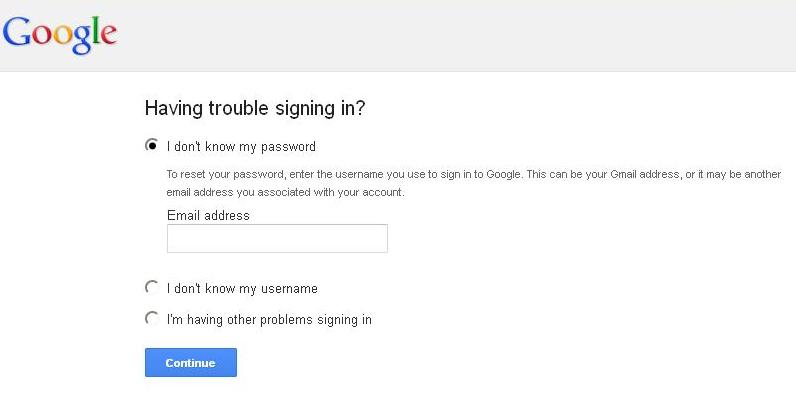 Google troubleshoot