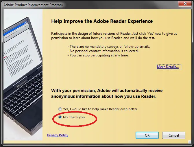 Adobe Product Improvement Program