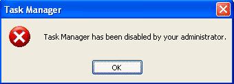 task manager has been disabled by your administrator