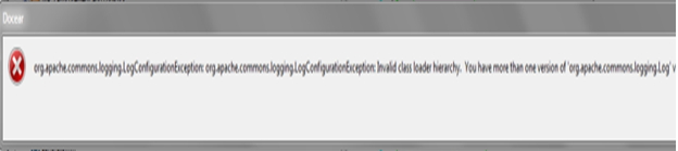 Org.apache.common.logging.logConfigureationException