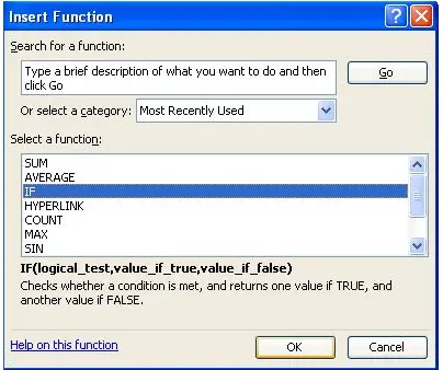 MS excel if function problem