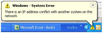 IP address Conflict